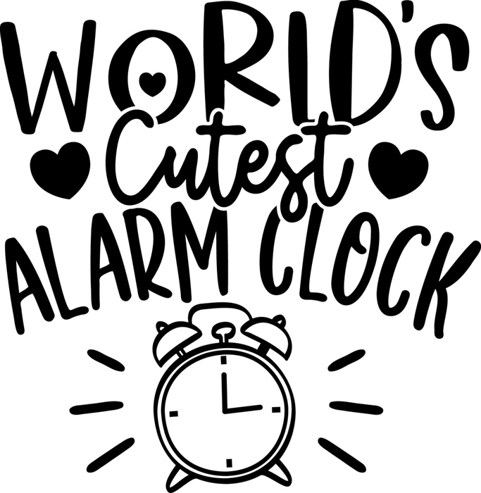 Motivtransfer 2552 worlds cutest alarm clock