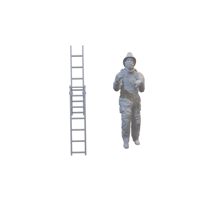 Feuerwehrmann auf der Leiter - (3DP-261)