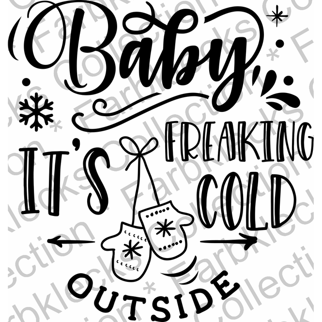 Motivtransfer 2610 baby ist freaking cold outside