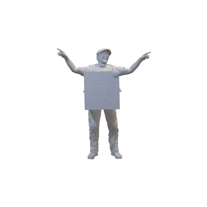 Hotdogverkäufer mit Bauchladen - (3DP-262)