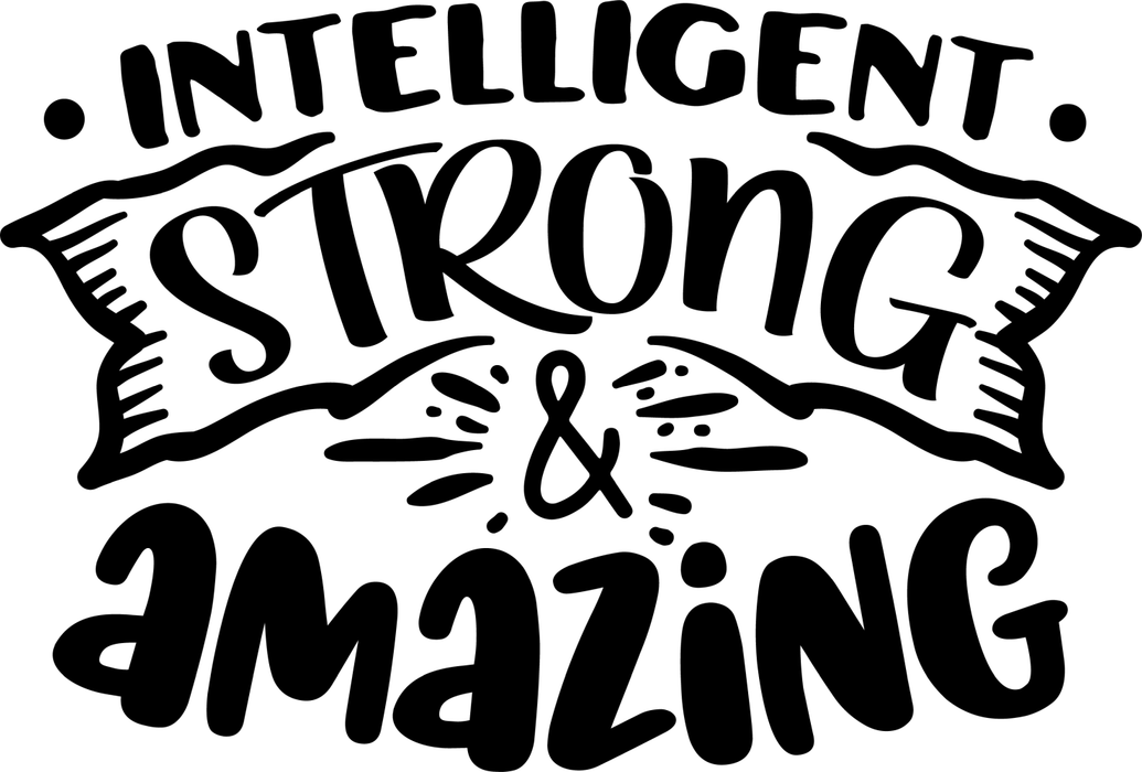 Motivtransfer 2677 Intelligent Strong & Amazing