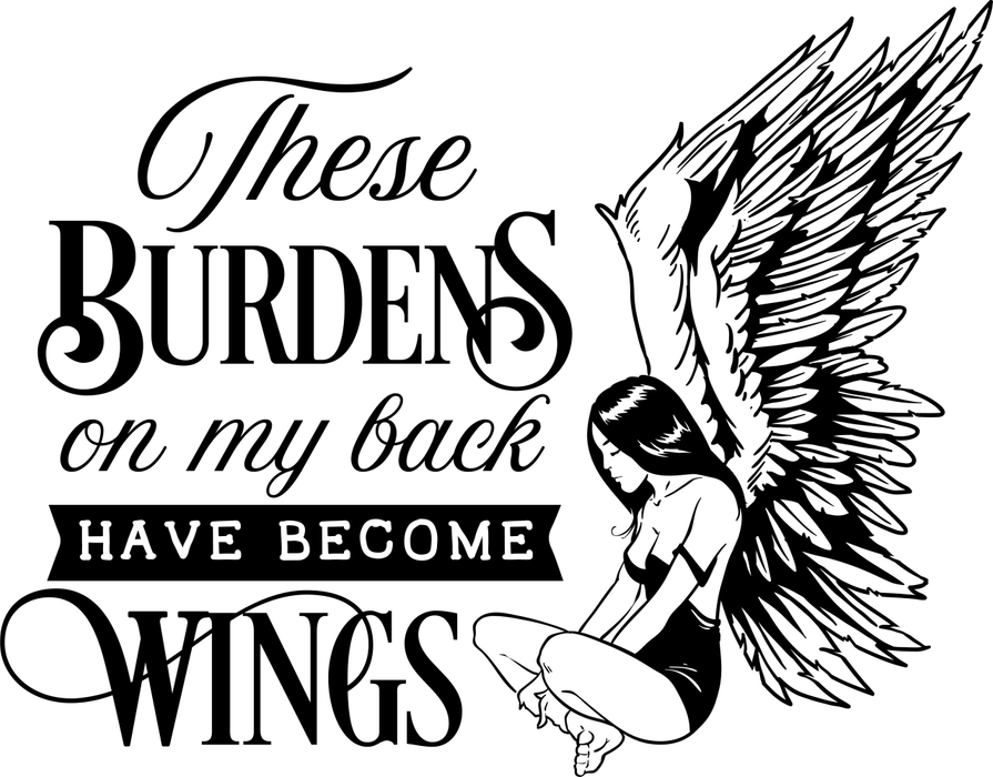 Motivtransfer 2696 These burdens on my back have become wings