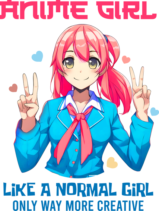 Motivtransfer 2759 Anime Girl like a normal girl