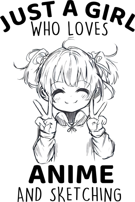 Motivtransfer 2769 Just a girl who loves anime and sketching