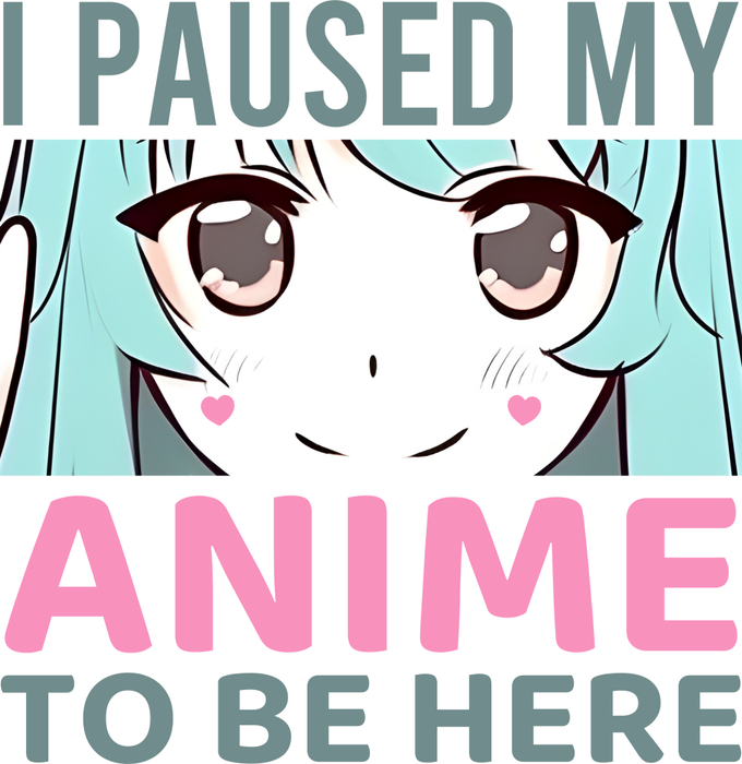 Motivtransfer 2771 i paused my anime to be here