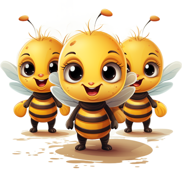 Motivtransfer 2805 Lachende Bienen