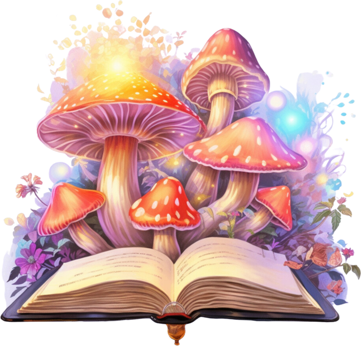 Motivtransfer 2841 Pilze im Buch