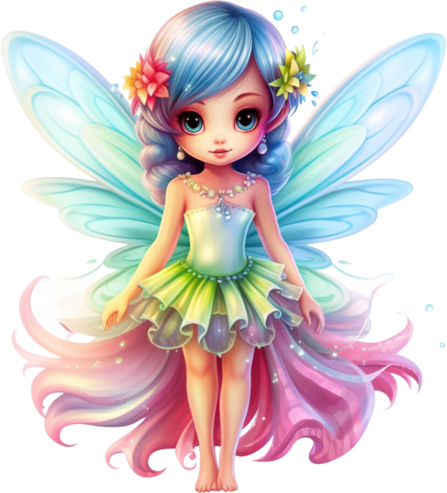 Motivtransfer 2853 Kleine bunte schillernde Fee