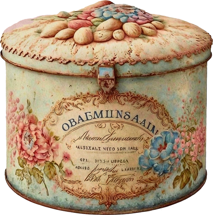 Motivtransfer 2858 Keksbüchse Vintage