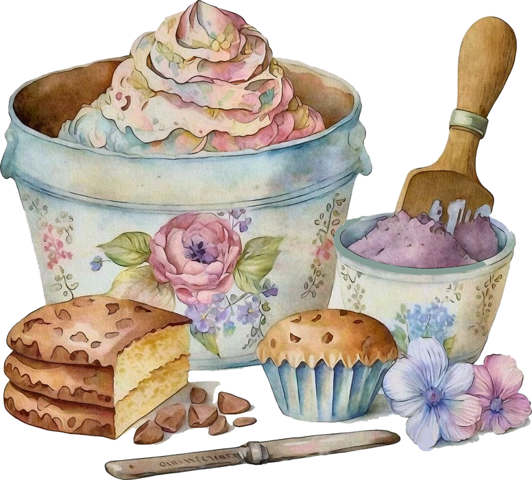 Motivtransfer 2859 Kuchen und Kekse