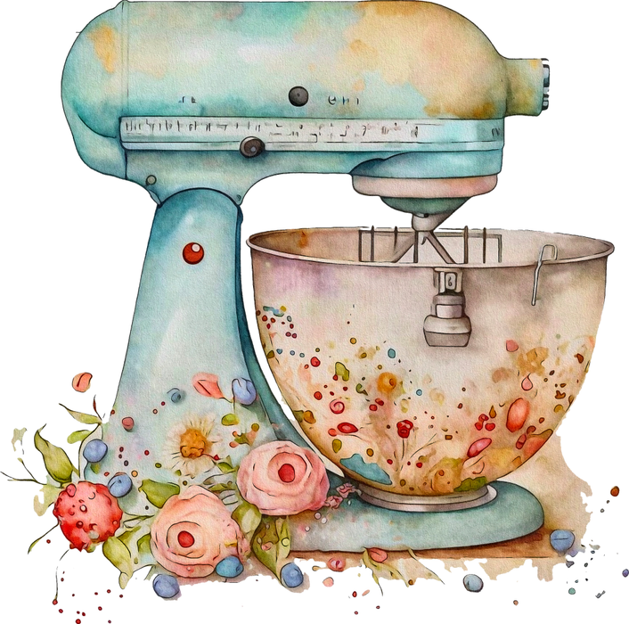 Motivtransfer 2860 Vintage Küchenmaschine