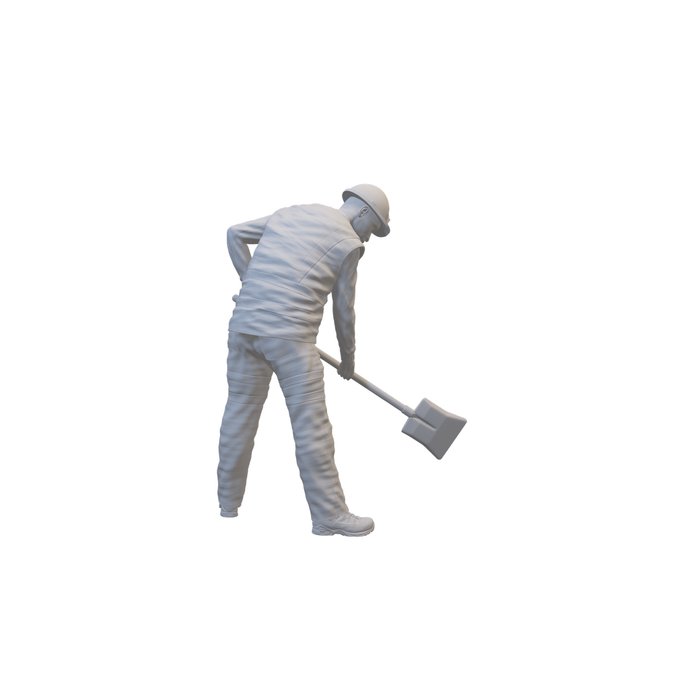 Gleisarbeiter mit Schaufel - (3DP-288)