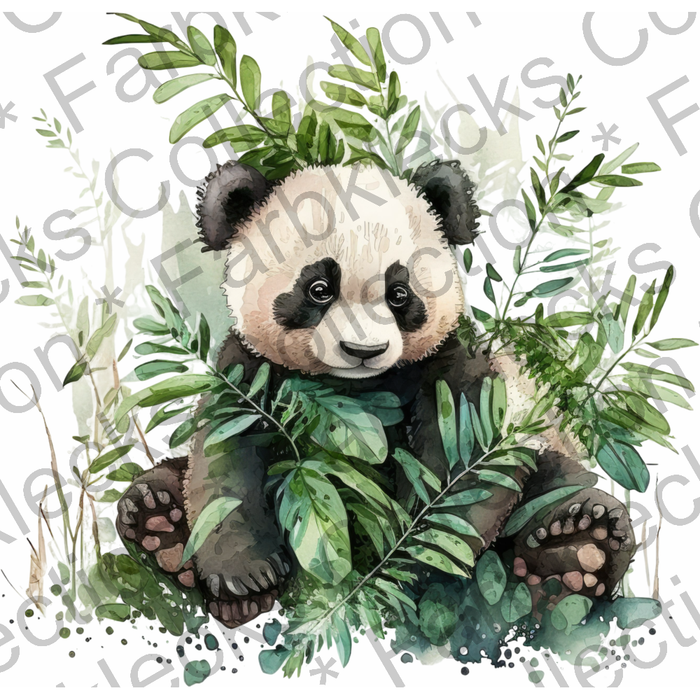 Motivtransfer 2922 Panda im Dschungel
