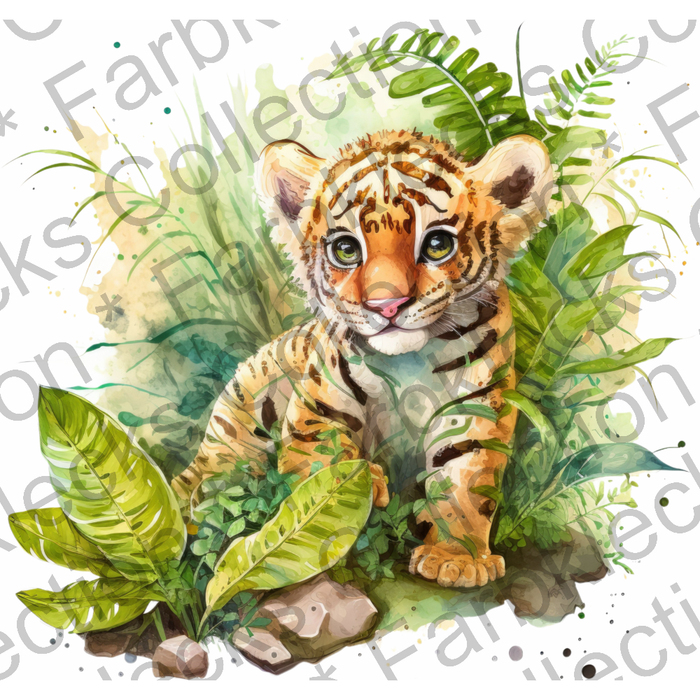 Motivtransfer 2928 Tiger im Dschungel