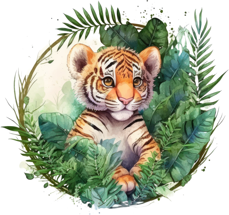 Motivtransfer 2929 Tiger im Dschungel
