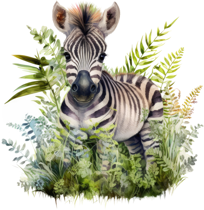 Motivtransfer 2930 Zebra im Dschungel