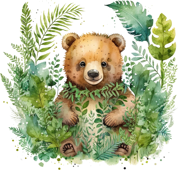 Motivtransfer 2934 Teddy im Dschungel