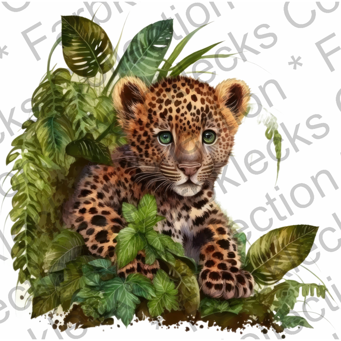 Motivtransfer 2945 Leopard im Dschungel