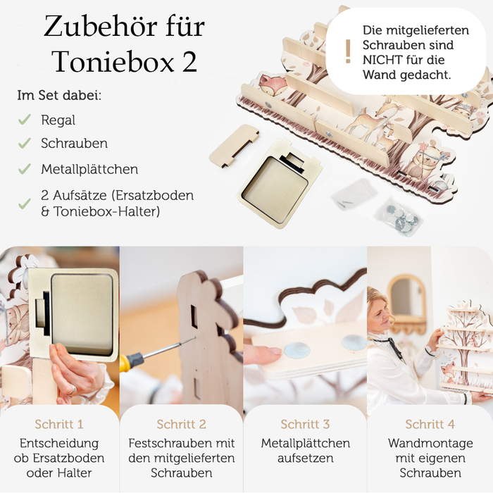 Regal für Musikbox - Blumen Zebra