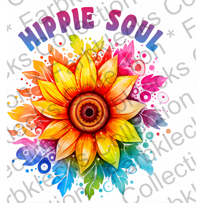Motivtransfer 3025 Hippie Soul Blume
