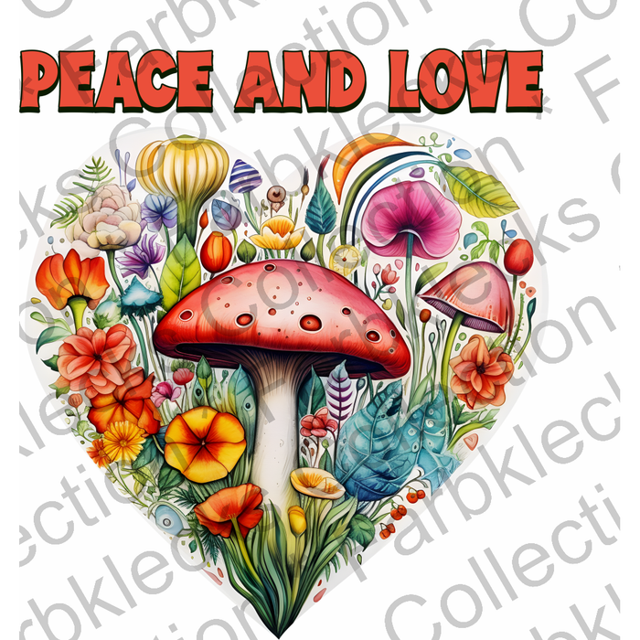 Motivtransfer 3043 peace and love