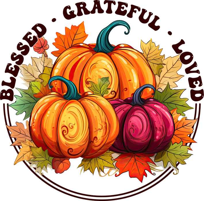 Motivtransfer 3057 Blessed Grateful Loved