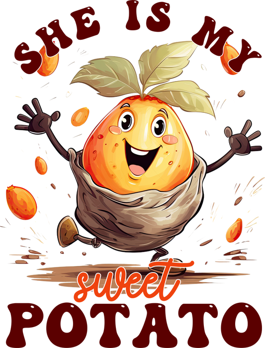 Motivtransfer 3062 She is my Sweet Potato
