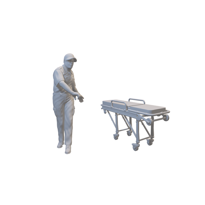 Sanitäter mit Trage (3DP-31)