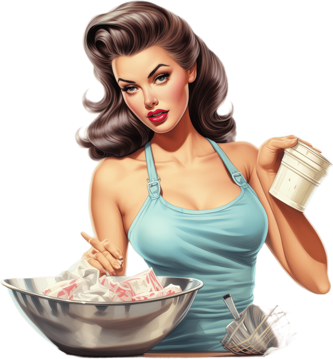 Motivtransfer 3119 Frau beim backen