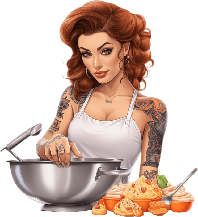 Motivtransfer 3126 Frau beim backen