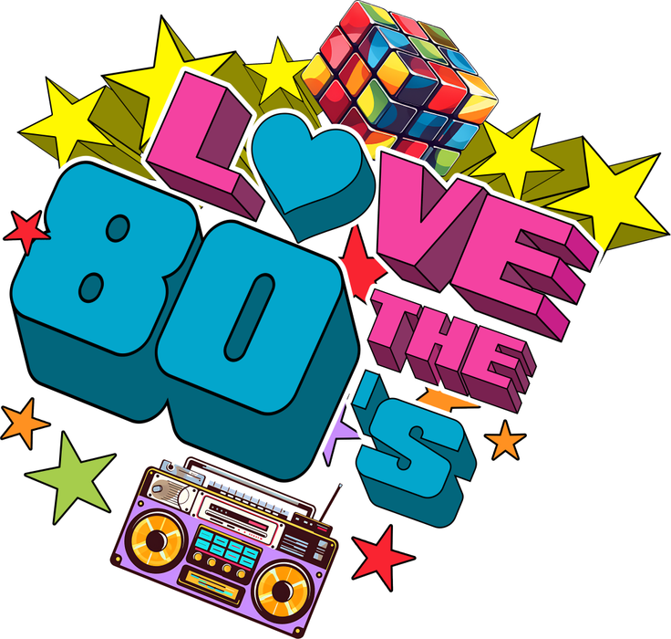 Motivtransfer 3136 Love the 80s