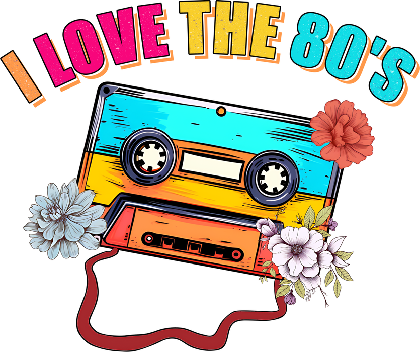 Motivtransfer 3139 I love the 80s