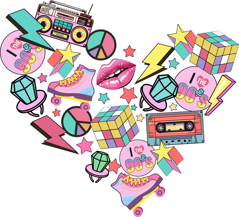 Motivtransfer 3142 I lov the 90s