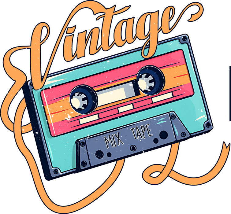 Motivtransfer 3148 vintage mix tape