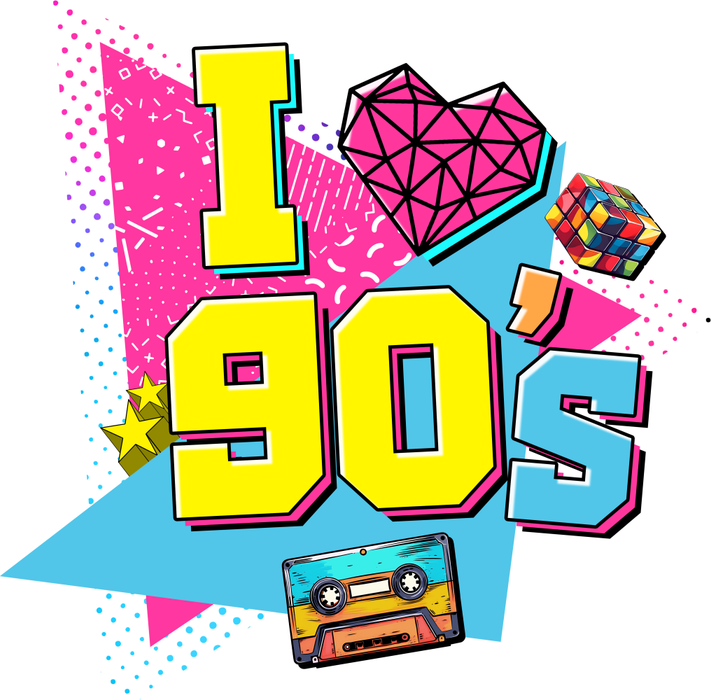 Motivtransfer 3151 i heart the 90s