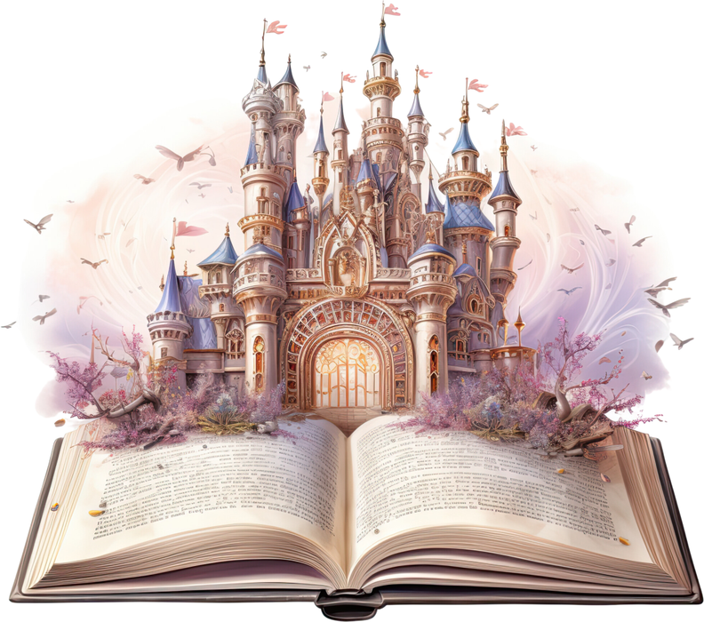 Motivtransfer 3189 Zauberschloß mit Buch