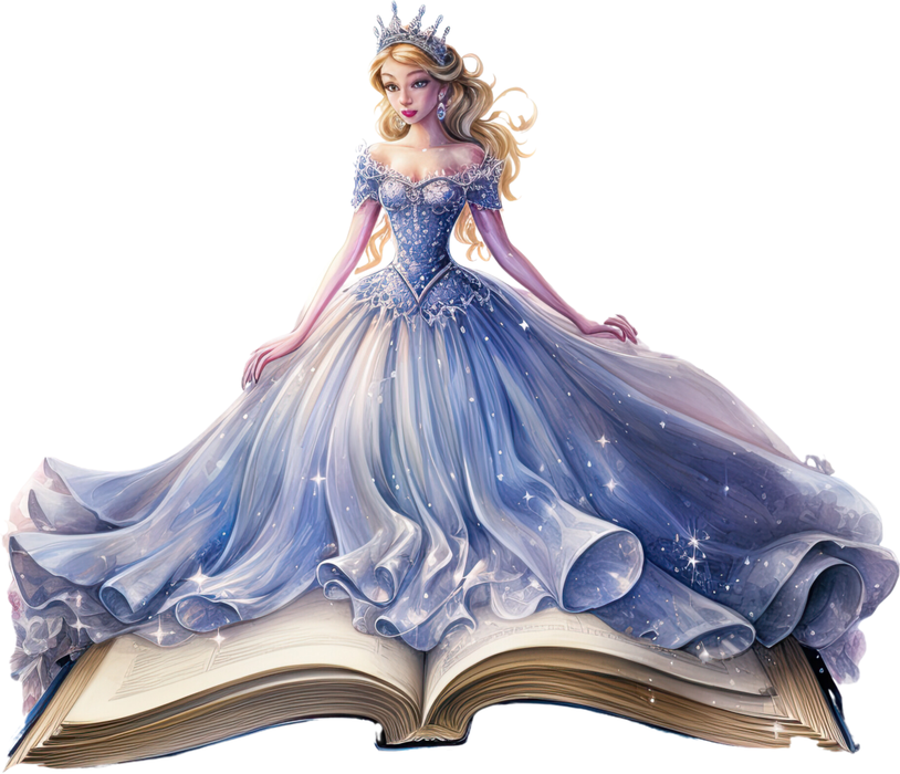 Motivtransfer 3190 Prinzessin auf dem Buch