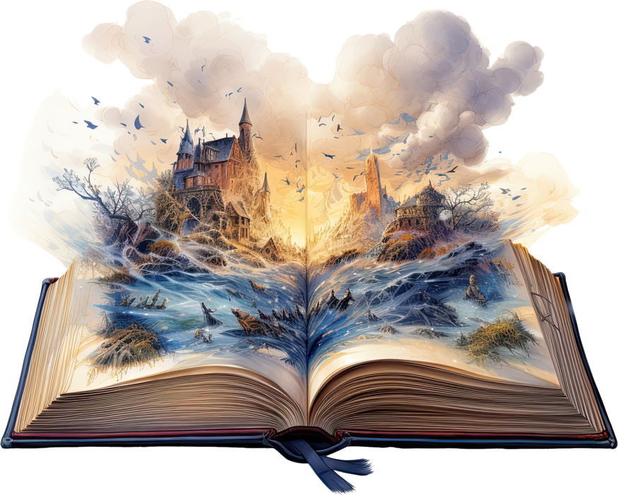 Motivtransfer 3194 Buch mit Geschichte