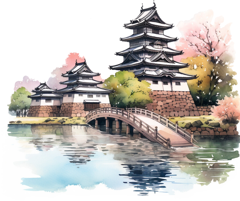 Motivtransfer 3242 Japanische Landschaft am Wasser
