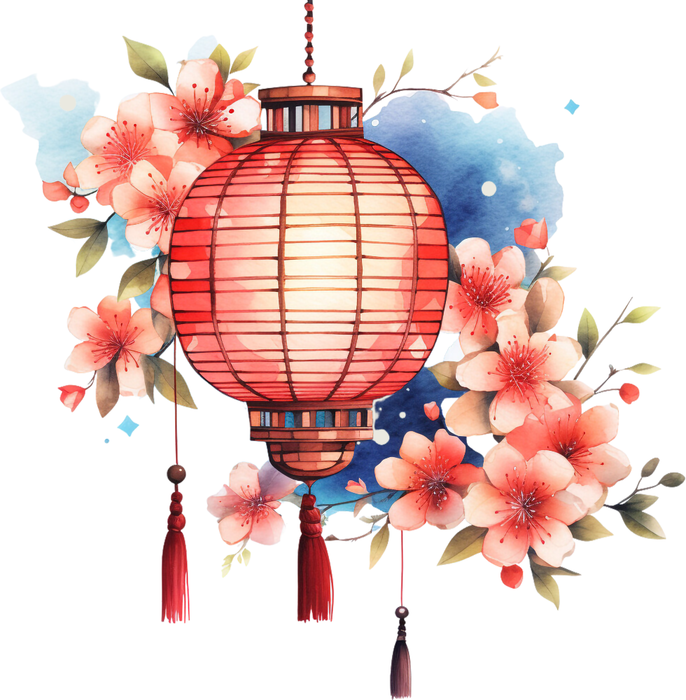 Motivtransfer 3244 Japanische Lampions