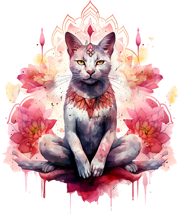 Motivtransfer 3269 Yoga Katze