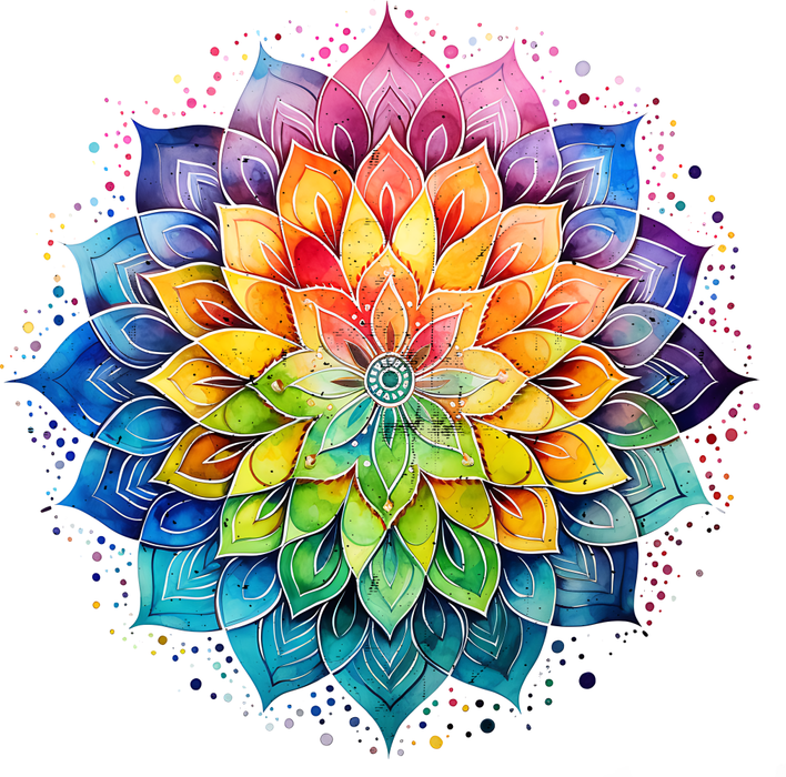 Motivtransfer 3277 Mandala bunt