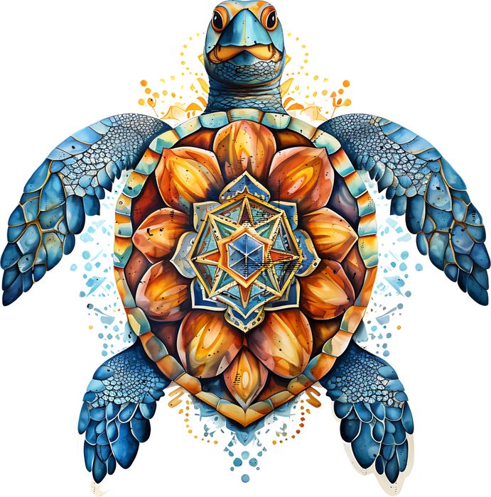 Motivtransfer 3280 Schildkröte mit Symbol