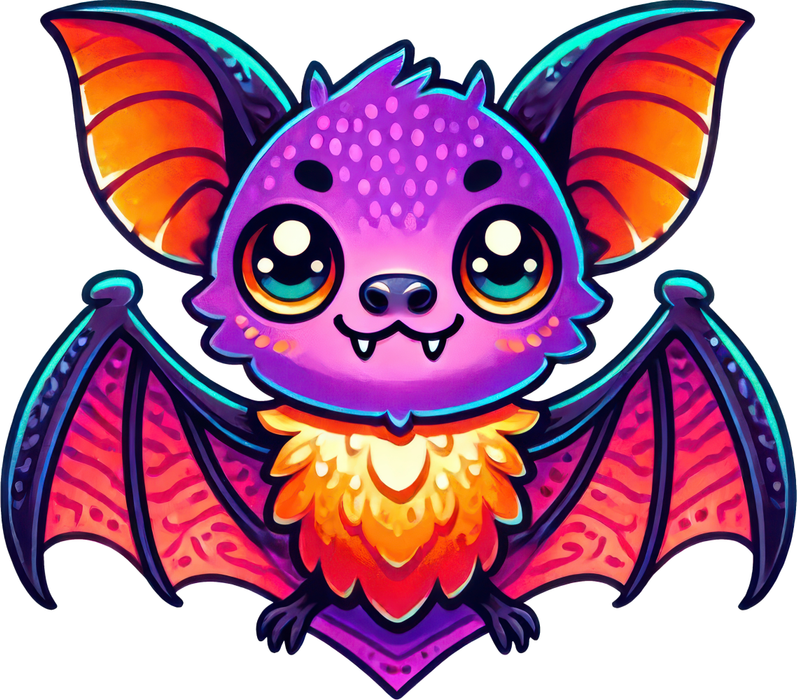 Motivtransfer 3315 Fledermaus Illustration
