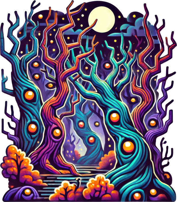 Motivtransfer 3330 Verzauberter Wald Illustration
