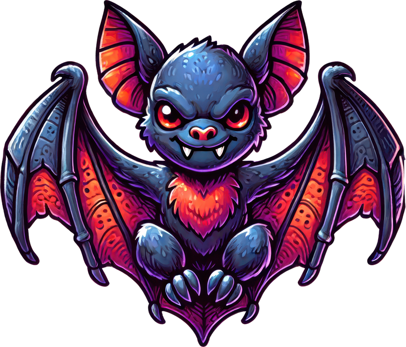 Motivtransfer 3331 Fledermaus Illustration