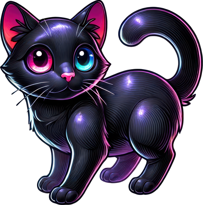 Motivtransfer 3337 Schwarze Katze