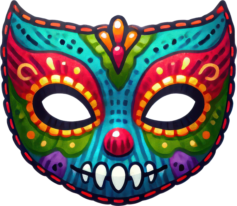 Motivtransfer 3351 Maske bunt