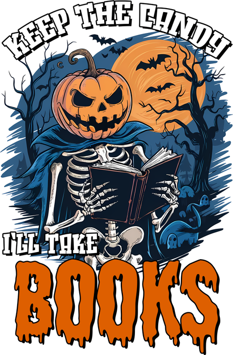 Motivtransfer 3466 Keep the Candy i ll take the Books