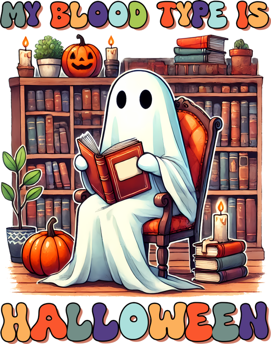 Motivtransfer 3470 My blood type is Halloween